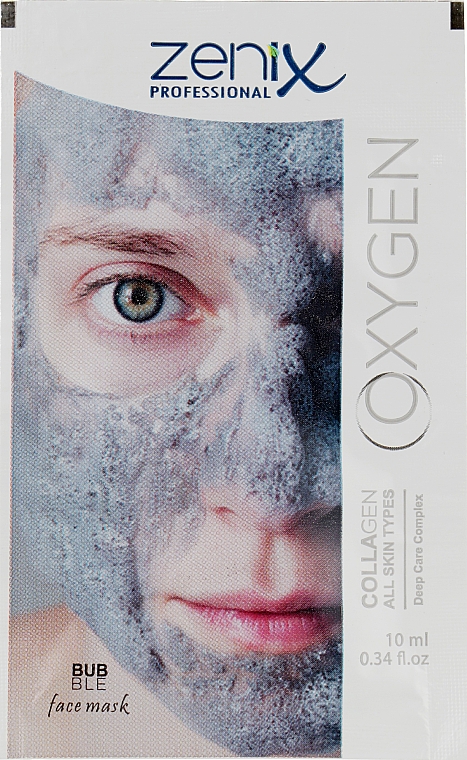 Maseczka tlenowo-kolagenowa do twarzy - Zenix Oxygen (miniprodukt)