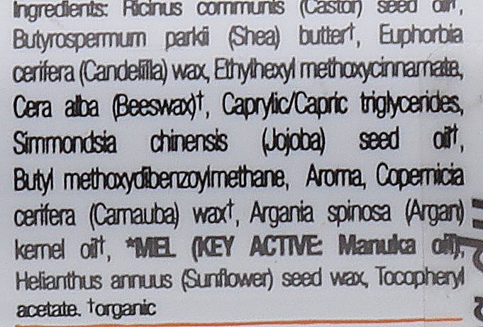 Balsam do ust z ekstraktem z miodu - Dr Organic Bioactive Skincare Manuka Honey Lip Balm SPF15 — Zdjęcie N2