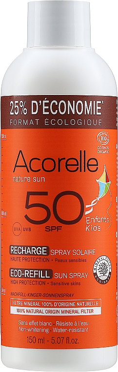 Spray przeciwsłoneczny dla dzieci SPF 50 - Acorelle Sun Spray Kids SPF 50 — Zdjęcie N1