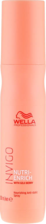 Odżywczy spray antystatyczny do włosów - Wella Professionals Invigo Nutri-Enrich Nourishing Antistatic Spray 