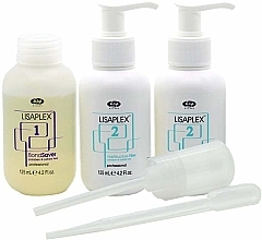 Zestaw do odbudowy włosów - Lisap Lisaplex Intro Kit (h/fluid/125ml + 2 x h/filler/125ml) — Zdjęcie N3