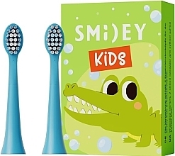 Końcówki do sonicznej szczoteczki do zębów Kids, niebieskie - Smiley — Zdjęcie N1