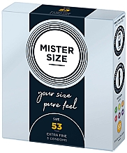 Prezerwatywy lateksowe, rozmiar 53, 3 sztuki - Mister Size Extra Fine Condoms — Zdjęcie N2