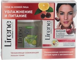 Kup Zestaw Wiśnia i cytryna - Lirene Moisture and Nourishment (cr 50 ml + cleanser 125 ml)