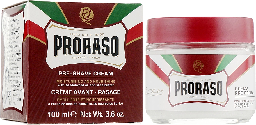 PRZECENA! Krem do golenia - Proraso Red Pre Shaving Cream * — Zdjęcie N2