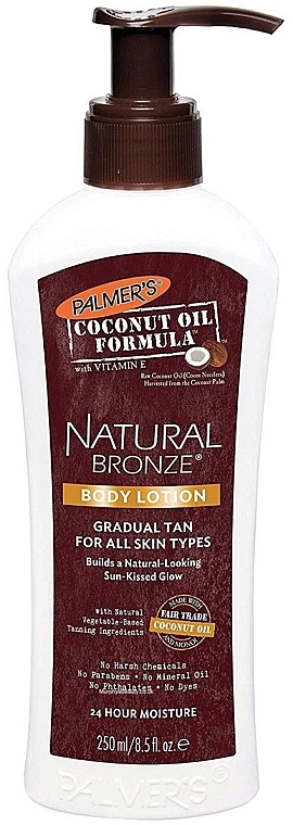 PRZECENA! Nawilżający, brązujący balsam do ciała - Palmer's Coconut Oil Formula Natural Bronze Body Lotion * — Zdjęcie N1