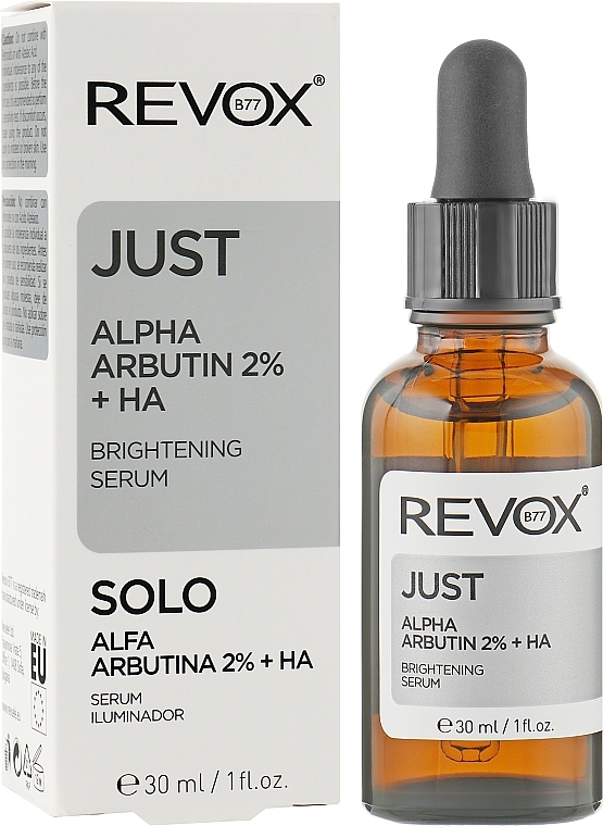 Rozjaśniające serum do twarzy - Revox Just Alpha Arbutin 2% + HA Brightening Serum — Zdjęcie N2