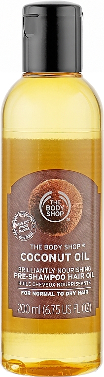 Odżywczy olejek do włosów Olej kokosowy - The Body Shop Brilliantly Nourishing Pre-Shampoo Coconut Hair Oil — Zdjęcie N1