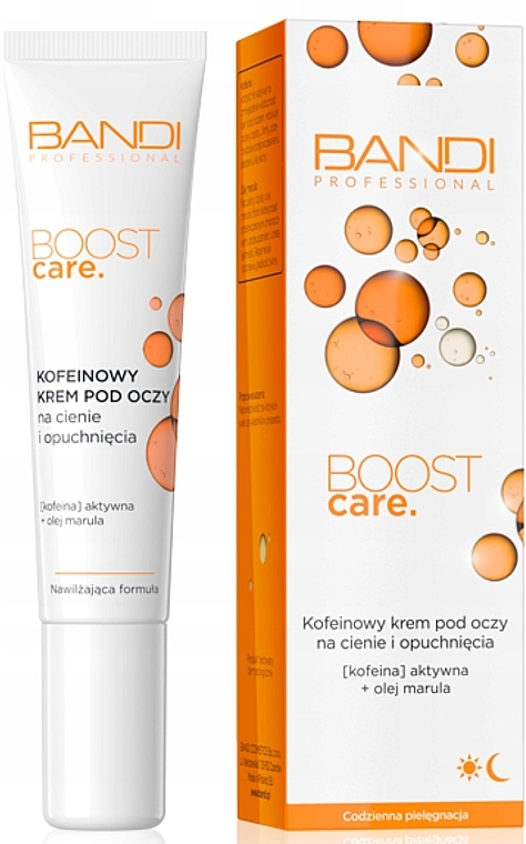 Krem z kofeiną na cienie i obrzęki wokół oczu - Bandi Professional Boost Care Caffeine Eye Cream — Zdjęcie N2