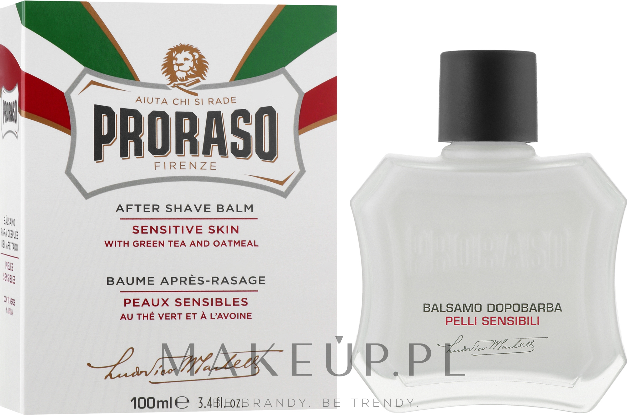 Balsam po goleniu do skóry wrażliwej - Proraso White After Shave Cream — Zdjęcie 100 ml