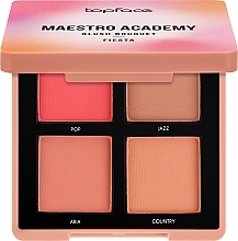 Paleta róży do policzków - Topface Maestro Academy Blush Bouquet — Zdjęcie N1