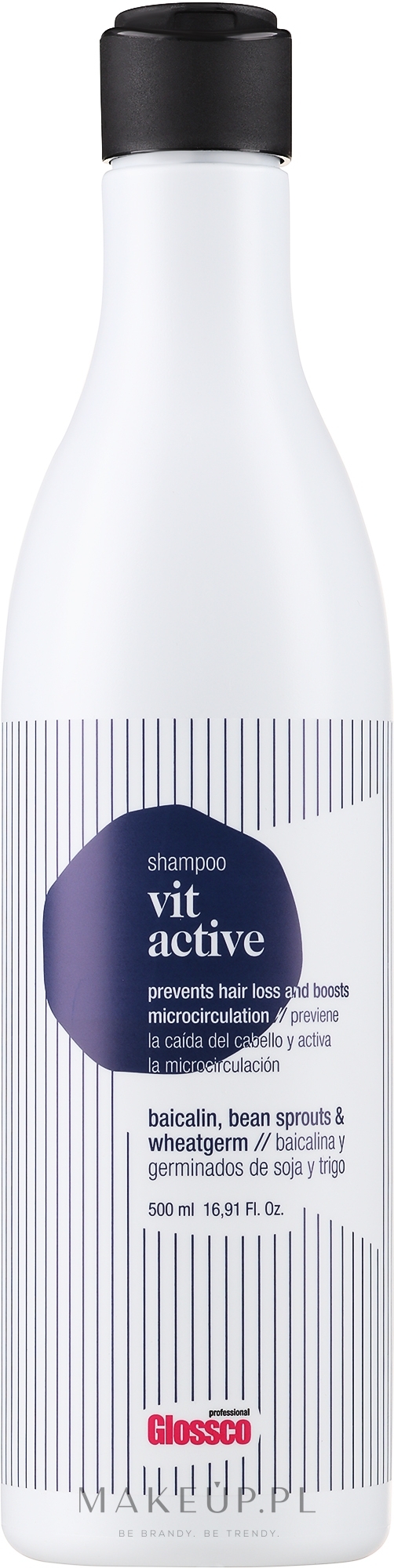 Szampon przeciw wypadaniu włosów - Glossco Treatment Vit Active Shampoo  — Zdjęcie 500 ml