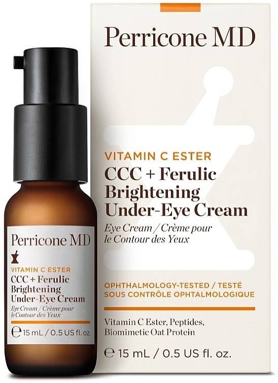 Rozjaśniający krem pod oczy - Perricone MD Vitamin C Ester CCC+ Ferulic Brightening Under-Eye Cream — Zdjęcie N2