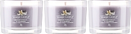 Zestaw - Yankee Candle Smoked Vanilla & Cashmere (candle/3x37g) — Zdjęcie N2