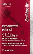Olejek do twarzy na noc z retinolem - StriVectin Advanced Retinol S.T.A.R. Light Retinol Night Oil — Zdjęcie N2