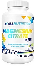 Suplement diety Magnesium Citrate + B6 - Allnutrition — Zdjęcie N1