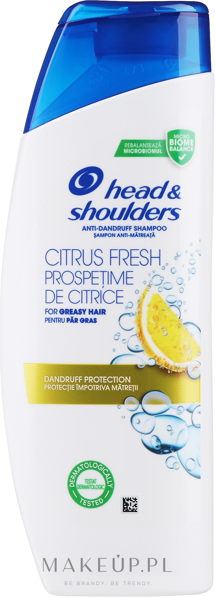 Rewitalizujący szampon do włosów z organiczną oliwą z oliwek - Head & Shoulders Citrus Fresh Shampoo — Zdjęcie 200 ml