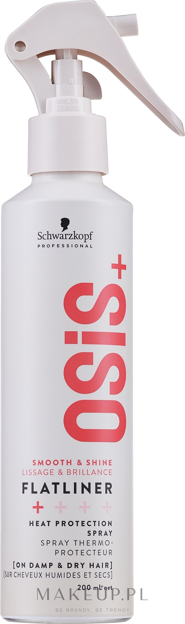 Termoochronny spray do włosów - Schwarzkopf Professional Osis+ Flatliner Heat Protection Spray — Zdjęcie 200 ml