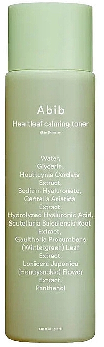 Kojący tonik do twarzy - Abib Heartleaf Calming Toner Skin Booster — Zdjęcie N1