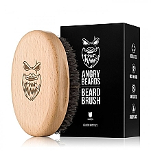 Kup Drewniana szczotka do brody - Angry Beards Beard Brush Harden