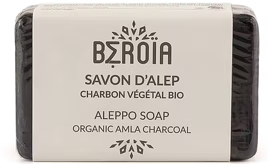 Mydło z węglem organicznym - Beroia Aleppo Soap With Organic Charcoal  — Zdjęcie N1