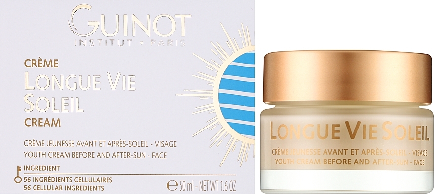 Krem po opalaniu - Guinot Longue Vie Soleil Youth Cream Before And After Sun Face — Zdjęcie N2