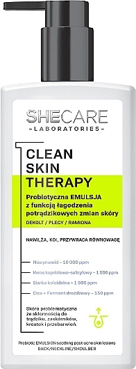 Kojąca probiotyczna emulsja do ciała - SheCare Clean Skin Therapy — Zdjęcie N1