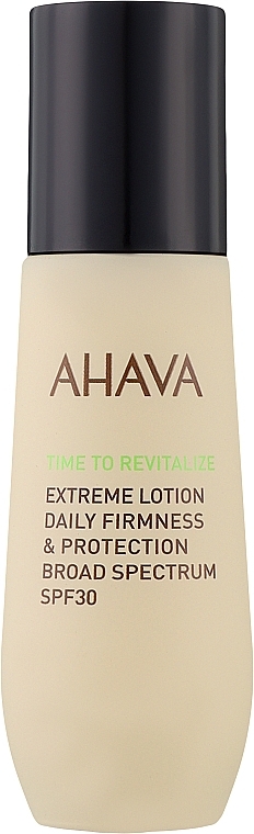 Ujędrniający balsam do twarzy - Ahava Time To Revitalize Extreme Lotion Daily Firmness & Protection Broad Spectrum SPF30 — Zdjęcie N1