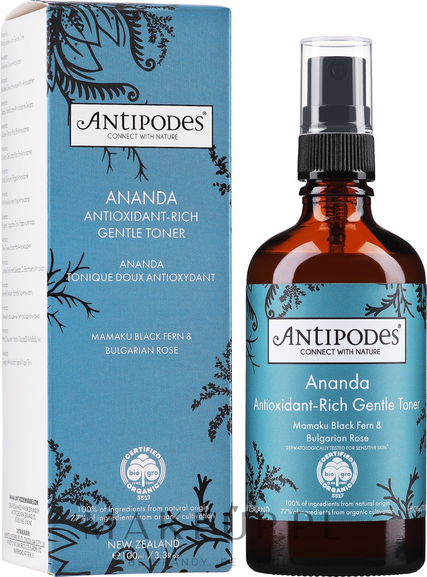 Tonik do twarzy - Antipodes Ananda Antioxidant-Rich Gentle Toner — Zdjęcie 100 ml