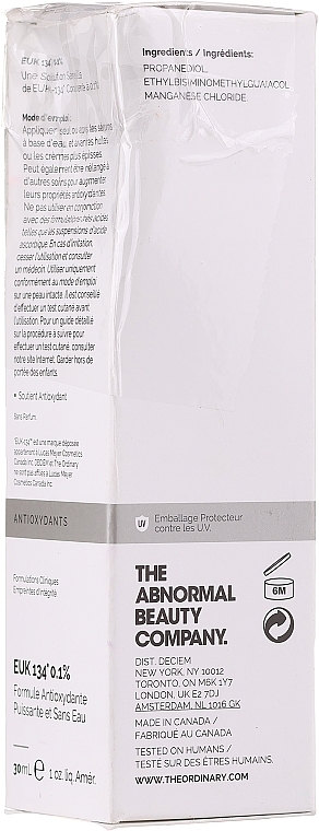 PRZECENA! Antyoksydacyjne serum do twarzy - The Ordinary EUK 134 0.1% * — Zdjęcie N2