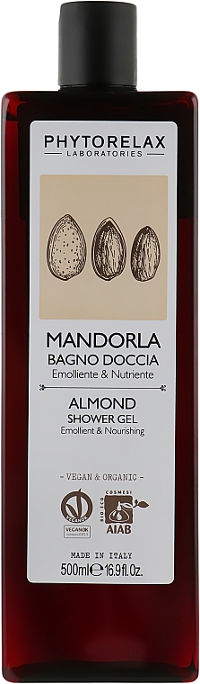 Nawilżający żel pod prysznic - Phytorelax Laboratories Almond Shower Gel