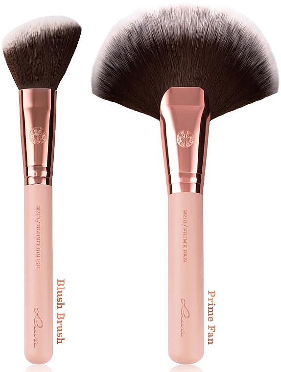 Zestaw pędzli do makijażu, 14 szt. - Luvia Cosmetics Rose Golden Vintage Essential Brushes Set — Zdjęcie N5