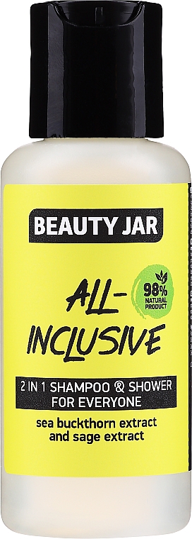 Szampon do włosów i żel pod prysznic 2 w 1 Rokitnik i szałwia - Beauty Jar 2 in 1 Shampoo & Shower For Everyone All-Inclusive — Zdjęcie N1