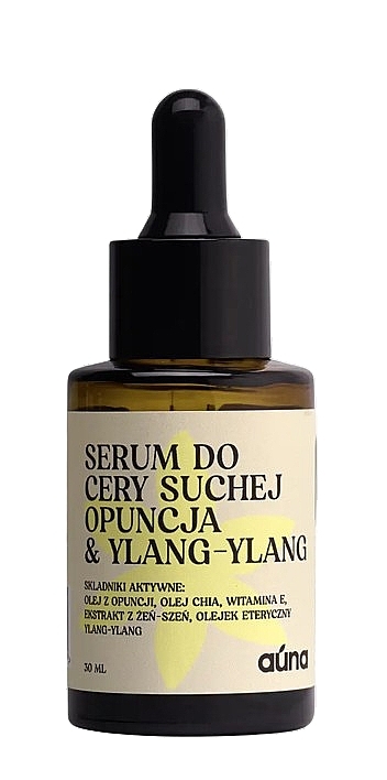 PRZECENA! Serum z opuncją i ylang-ylang do suchej skóry twarzy - Auna * — Zdjęcie N1