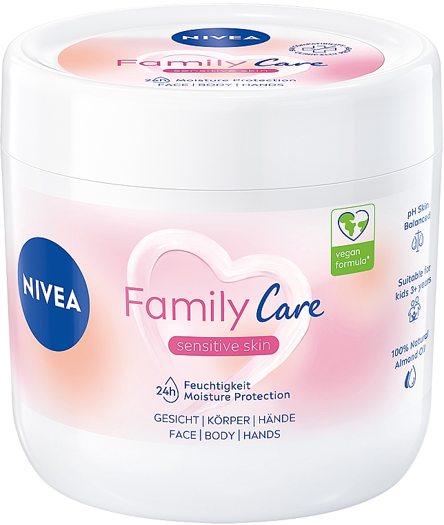 Krem nawilżający dla całej rodziny - NIVEA Family Care Hydrating Creme  — Zdjęcie N4