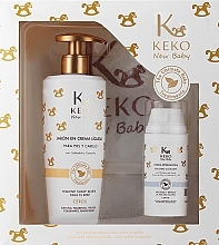 PRZECENA! Zestaw - Keko New Baby (towel/1 pc + cr soap/500 ml + b/balm/100 ml) * — Zdjęcie N1