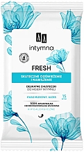 Kup Odświeżające chusteczki do higieny intymnej, 15 szt. - AA Intimate Fresh Hygiene Wipes