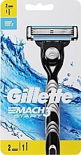 Maszynka do golenia z dwoma wymiennymi wkładami - Gillette Mach3 Start — Zdjęcie N1
