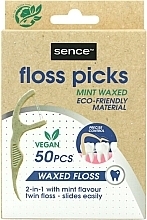 Kup Patyczki z nicią dentystyczną - Sence Fresh Flosser 2in1 Bamboo