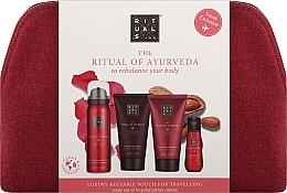 Zestaw - Rituals The Ritual of Ayurveda Hair & Body Gift Set (shmp/70ml + cond/70ml + sh/gel/50ml + b/oil/30ml + bag) — Zdjęcie N1