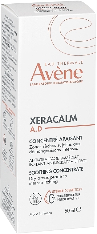 Bezzapachowy kojący koncentrat do twarzy i ciała - Avène XeraCalm Soothing Concentrate — Zdjęcie N2