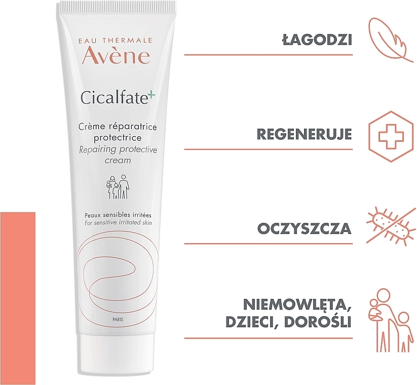 Regenerujący krem ochronny - Avene Cicalfate+ Repairing Protective Cream — Zdjęcie N6