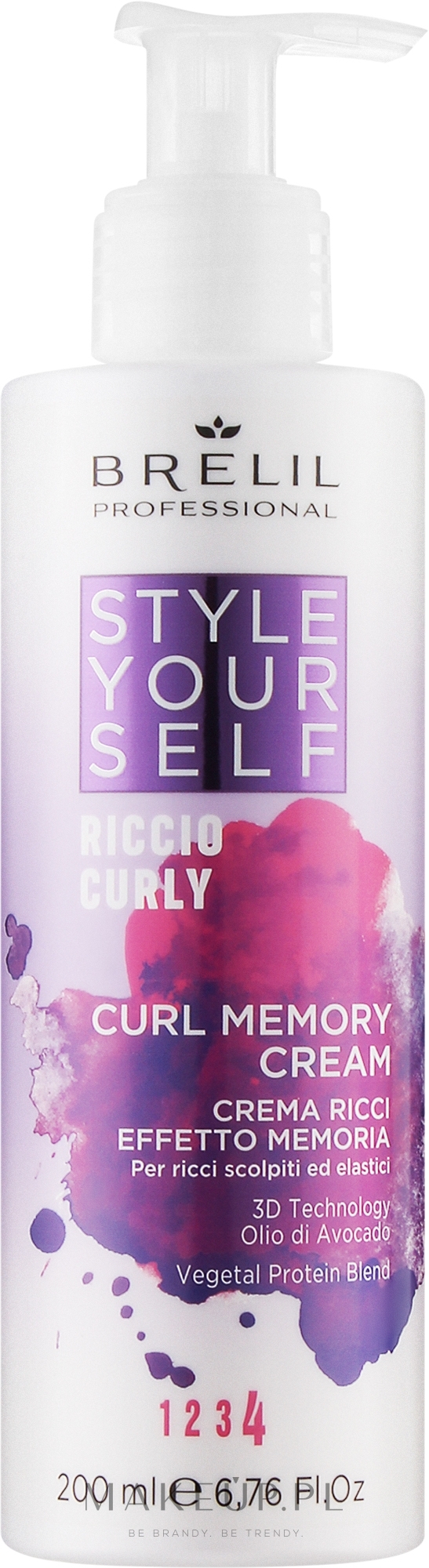 Krem do włosów kręconych - Brelil Style Yourself Curl Memory Cream — Zdjęcie 200 ml