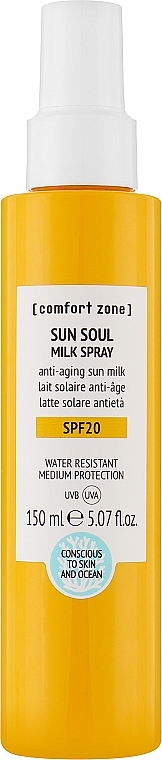 Spray z filtrem przeciwsłonecznym - Comfort Zone Sun Soul Milk Spray SPF20 — Zdjęcie N1