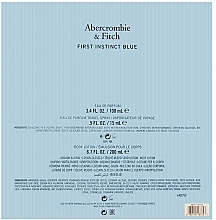 Abercrombie & Fitch First Instinct Blue Women - Zestaw (edp 100 ml + b/lot 100 ml + edp 15 ml) — фото N3