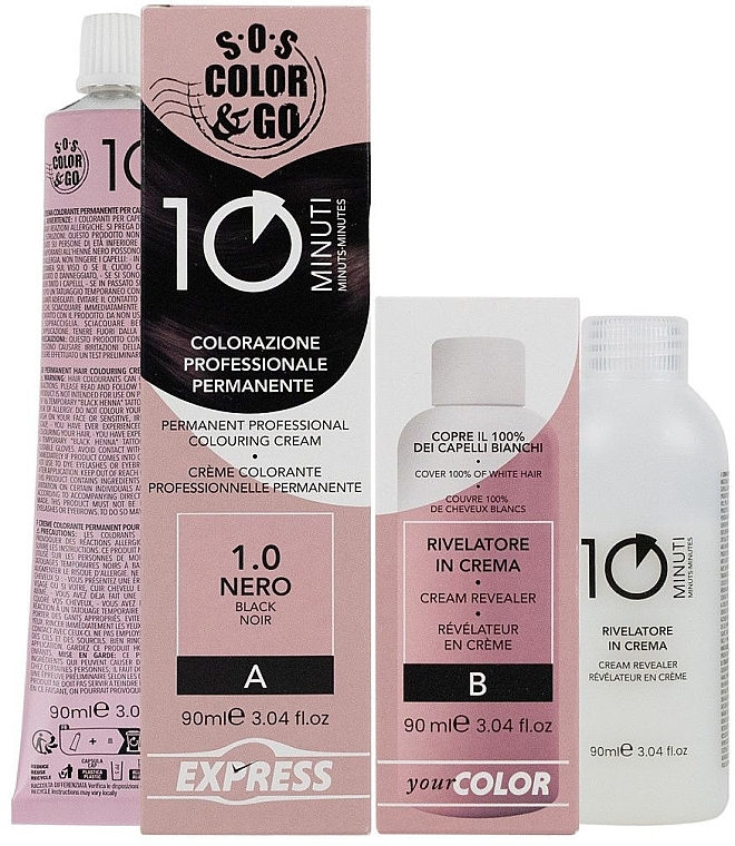 Farba do włosów - Alama S.O.S. Color & Go Permanent Professional Set — Zdjęcie N1