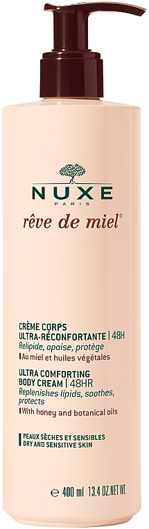 Balsam do ciała - Nuxe Reve de Miel Ultra Comforting Body Cream (z pompką) — Zdjęcie N1