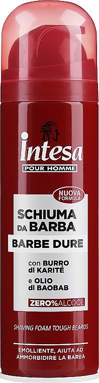 Pianka do golenia z witaminą E - Intesa Classic Red Shaving Tough Beards