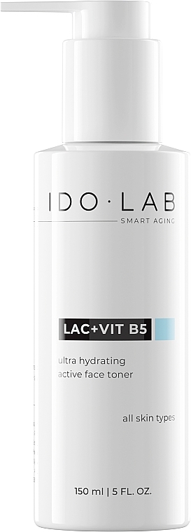 Tonik do twarzy - Idolab Lac + Vit B5 Ultra Hydrating Active Face Toner  — Zdjęcie N1
