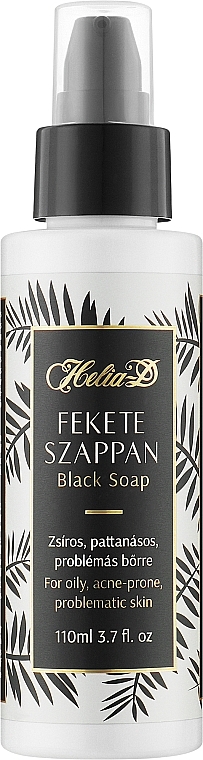 Czarne mydło do skóry problematycznej - Helia-D Cleansing Black Soap — Zdjęcie N1
